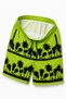 Children's Premium Swim Shorts with Zipper Pockets and Mesh Lining - Neon Green - 3