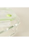Kitchen Borosilicate Glass Storage Container - Transparent / Green - 370 ml - 3