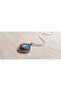 Cast Iron Evil Eye Beaded Necklace with Steel Chain and Special Design Pendant - 3