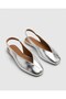 Siena Women's Silver Square Toe Ballerina Slingback - 3