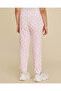 Girls White And Pink Fashion Track Pants - 3