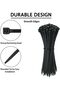 Nylon Multi-purpose Cable Tie-Pack of 100, Self-Locking, High Weight Capacity, 10 CM Length, Black - 3