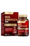 Big Energy Plus 60 Tablets Taurine, L-Carnitine, Nadh, Korean Ginseng, Ginger, Caffeine, Magnesium Coenzyme Q-10, B6,B3,B2,B1 + Face Wash Gel Gift - 2