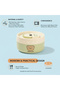Stainless Steel Lunch Box With Compartment and Coordinating Round Thermal Soup/Food Flask with Carry Handle - 7
