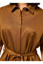 LAPEL COLLAR SHIRT DRESS - 3