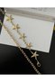 Women's Gold Star Figured Waist Chain Belt - Stylish Accessory Compatible with Dresses, Trousers and Skirts - 3