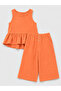 Muslin Girls' Button Detail Set (3-9 Years) - 4