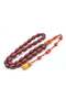 Hakkı Usta Signed Ottoman Model Cherry Crimped Amber Prayer Beads 006 - 2