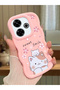 Poco M6 4g Compatible Case Camera Protector Pink Silicone Couple Phone Case Cat Pattern