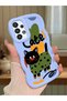 Samsung Galaxy A33 5g Compatible Case Camera Protector Blue Silicone Couple Phone Case Cat Pattern