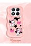 Redmi Note 14 Pro 4g Compatible Case Camera Protector Pink Silicone Couple Phone Case Character Pattern - 2
