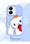 Vivo Y27S Compatible Case Camera Protector Blue Silicone Couple Phone Case Line Pattern - 2