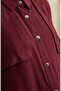Shirt Collar Buttoned Hijab Double Set 2290-04 Plum - 4