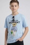 Erkek Çocuk Basic Tshirt 7770 Mavi - 2