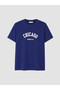 Peak New Season Navy Blue Chicago Printed 100% Cotton Women's T-Shirt - 5
