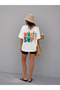 Sup Board Themed Oversize Printed 100% Cotton Premium T-Shirt - 6
