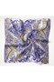 Twill Silk Scarf Art Pattern Purple 90X90 - 5