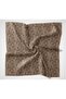 Cotton Polyester Soft Scarf Mink Tone Floral Patterned Non-Slip Textured 90X90 - 5