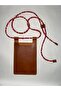 Strap-On Phone Bag, Genuine Leather, Handmade, Tan - 4