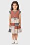Toddlers Girl Allover Print Ruffle Sleeve Dress, Multicolor