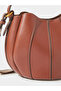 Brown Faux Leather Bucket Bag With Pouch - 6