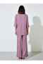 Purple Oversized Top And Wide Leg Pants Co-Ords - 5