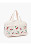 Girls Beige Graphic Print Lunch Bag
