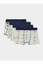 Pack Of 4 - Teen Boys Graphic Print Cotton Boxer