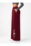 Women's High Waist Wide Leg Palazzo Sweatpants with Moon Star Print – Black Comfortable Casual Trousers - 2