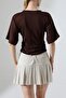 Women's Modal Half Sleeve Crew Neck Blouse - 8