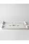 Vase Rectangular Weave Tray - Blue/White - 3