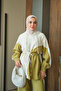 Women's Double Color Hooded Set Oil Green - 6