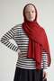 Red Basic Muslin Shawl - 2
