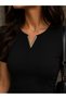 Women's Gold Buckle Detailed Lycra Dress - 2