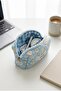 2-Piece Suede Organizer Makeup Bag - 5