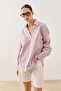 Open Collar Oval Shirt Pink - 2