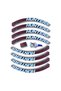 8 Pieces Motorcycle and Car Vehicle 3D Auto Tire Lettering Sticker Emblem Set