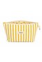 Lemon |   Linen Makeup & Travel Bag |   Lined Zippered Organizer (27X17 cm) - 2