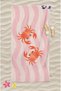Crab Pattern Digital Printed Adult Women's Beach Towel Cotton Beach Towel Sea Towel