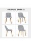 Dining Chairs Set of 2 - Modern Upholstered Kitchen Chairs - 8