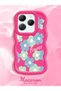 Infinix Hot 40 Pro Compatible Case Camera Protector Red Silicone Couple Phone Case Floral Pattern - 2
