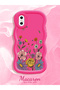 iPhone XS Compatible Case Camera Protector Red Silicone Couple Phone Case Floral Pattern - 2