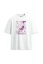 Jujutsu Kaisen Anime Cartoon Printed Design Relax Fit White T-Shirt