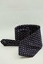Navy Blue Small Pattern Italian Silk Tie Ik2495 - 5