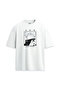 Jujutsu Kaisen Gojo Satoru Printed Design Relax Fit White T-Shirt