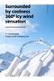 WHITE Portable Neck Fan High Speed Turbine Powerful Airflow Bladeless Cooling Fan Handheld Sport Fan - 7