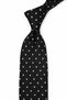 Black Polka Dot Pattern Italian Silk Tie Ik2513 - 3