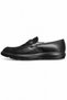 Men's Large Size Black Loafer Shoes 45-46 Thick Sole with Metal Buckle Daily Classic Model - 2