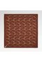 Milano Women's Chain Pattern Tivil Silk Scarf Taba 90X90