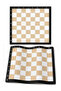 Chess Set Beige ,Foldable Magnetic Chess,Game for Kids,Adults and Beginners,Travel,Home,Table,Outdoor,And Learning - 5